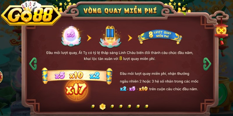 Linh Châu Ất Tỵ Go88 – Slot Game Chủ Đề Thần Thoại Hot 2 Chế độ vòng quay miễn phí