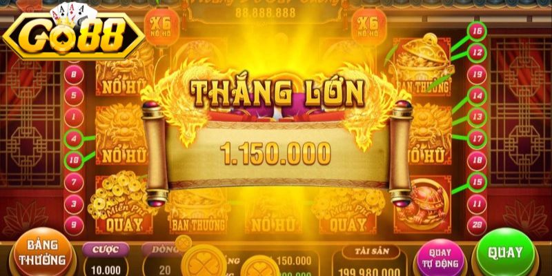 Săn Hũ Rồng Thần Go88 - Siêu Phẩm Hot Nổ Hũ Liên Hoàn 2 Săn quà Rồng Thần có cơ chế quay rõ ràng
